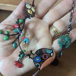 LOL Spring Birds Owl Multicolor Bird Necklace